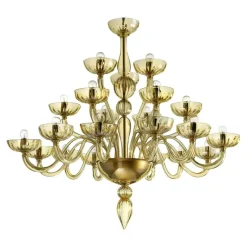 Best Pamono Modern Huge Champagne Murano Glass Chandelier by Simoeng
