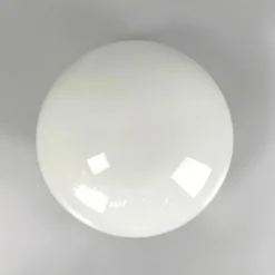 Best Pamono Modern Italian Round Base Wall Light in Opaline Glass and Metal attributed to Valenti Luce, 1970s