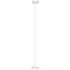 Discount Pamono Modern Italian White Metal and Knurled Glass Floor Lamp, 1980s