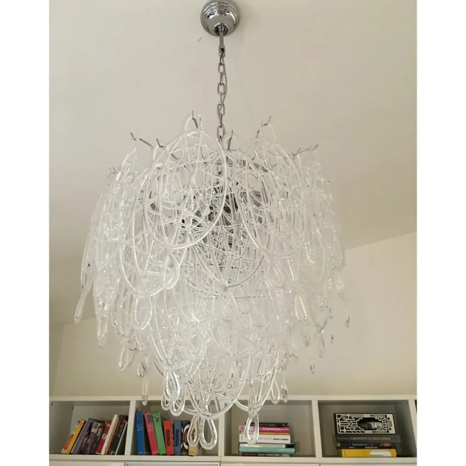 Clearance Pamono Modern Murano Glass Chandelier by Simoeng