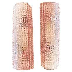 Discount Pamono Modern Organic Pink Cocodrile Wall Sconces in Murano Glass by Simoeng, Set of 2