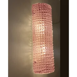 Discount Pamono Modern Organic Pink Cocodrile Wall Sconces in Murano Glass by Simoeng, Set of 2