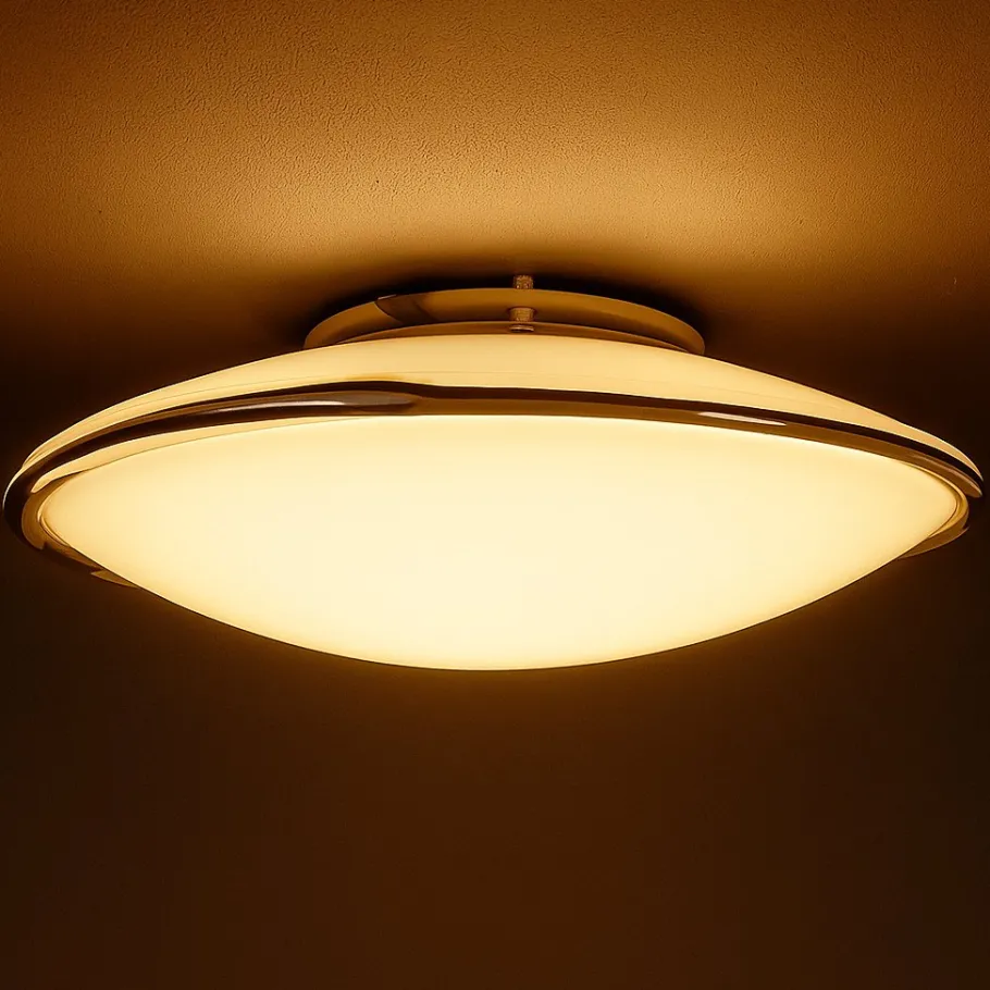 Best Pamono Modern Space Age Ceiling Lamp in White and Black Murano Glass, 1970s