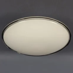 Best Pamono Modern Space Age Ceiling Lamp in White and Black Murano Glass, 1970s