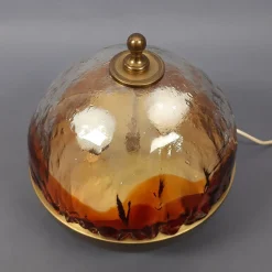 Sale Pamono Modern Sphere Table Lamp in Murano Glass and Brass, 1960s