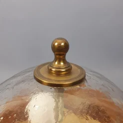 Sale Pamono Modern Sphere Table Lamp in Murano Glass and Brass, 1960s