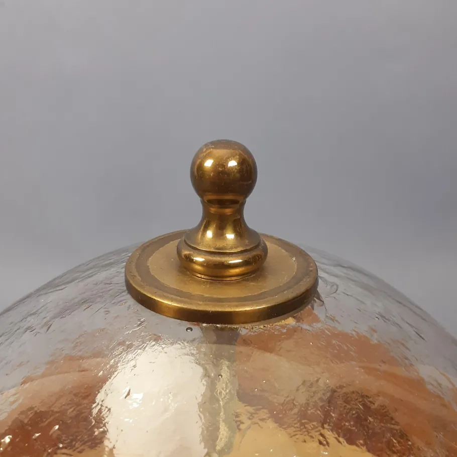 Sale Pamono Modern Sphere Table Lamp in Murano Glass and Brass, 1960s