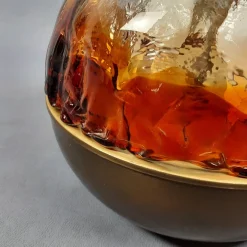 Sale Pamono Modern Sphere Table Lamp in Murano Glass and Brass, 1960s