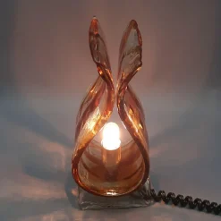 Clearance Pamono Modern Wavy Murano Glass Table Lamp form La Murrina, 1970s