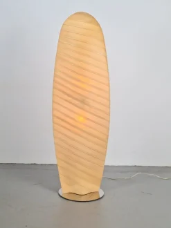 Pamono Modern Wooden Wing Floor Lamp from Gamma Delta Group SRL Padova, Italy, 1990s