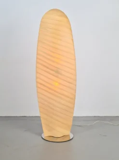 Pamono Modern Wooden Wing Floor Lamp from Gamma Delta Group SRL Padova, Italy, 1990s