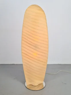 Pamono Modern Wooden Wing Floor Lamp from Gamma Delta Group SRL Padova, Italy, 1990s