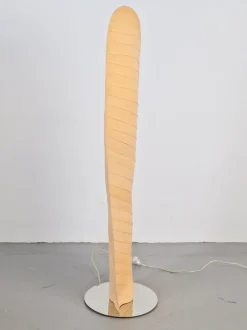 Pamono Modern Wooden Wing Floor Lamp from Gamma Delta Group SRL Padova, Italy, 1990s