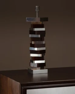 Outlet Pamono Modernist Aluminum and Resin Lamp, 1970s