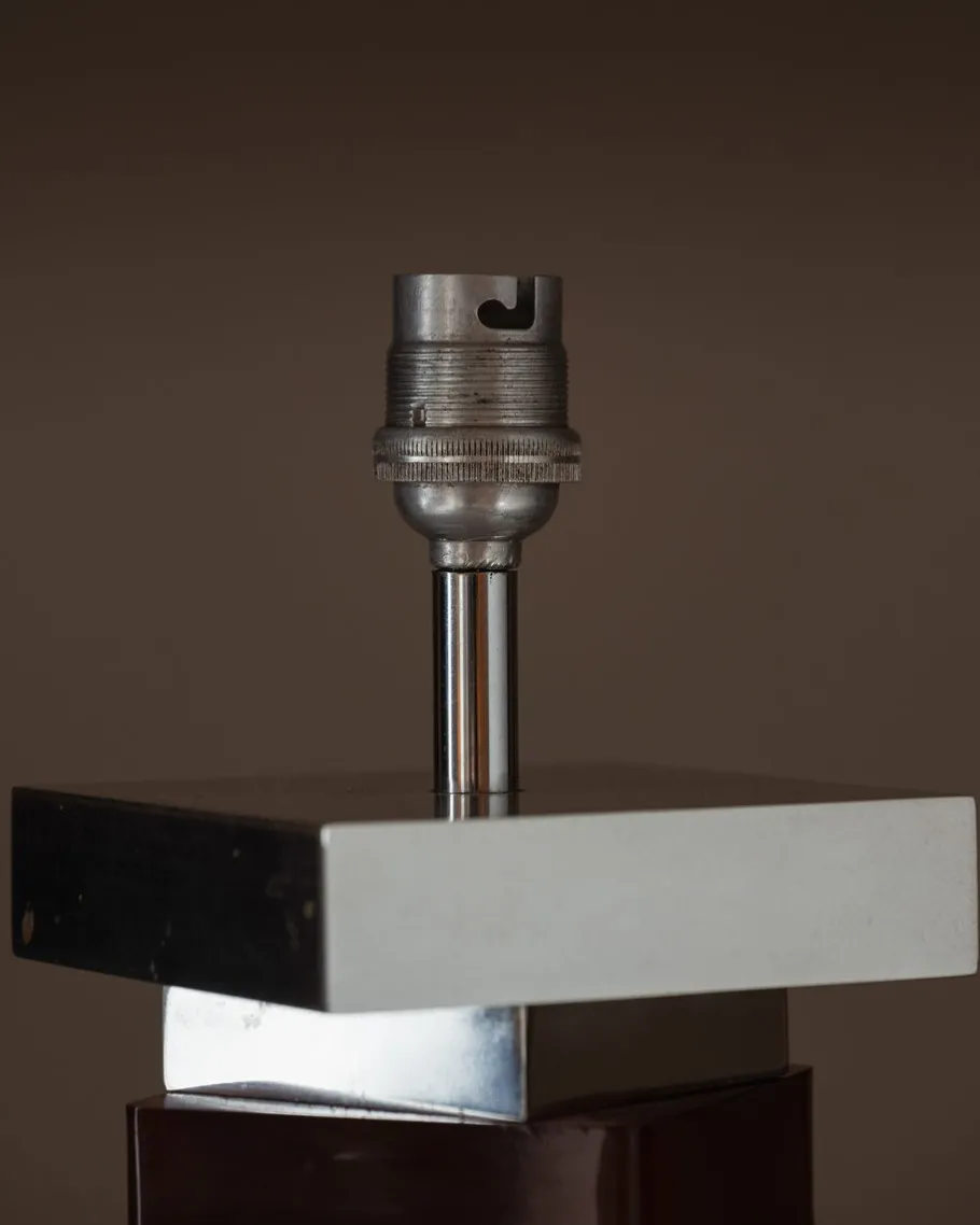 Outlet Pamono Modernist Aluminum and Resin Lamp, 1970s