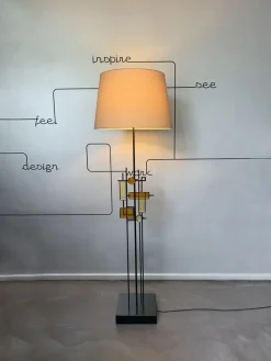 Clearance Pamono Modernist Floor Lamp by Svend Aage Holm Sorensen for Holm Sørensen & Co., Denmark, 1960s