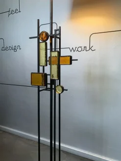 Clearance Pamono Modernist Floor Lamp by Svend Aage Holm Sorensen for Holm Sørensen & Co., Denmark, 1960s