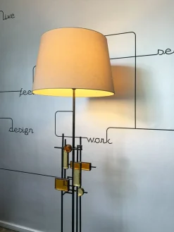 Clearance Pamono Modernist Floor Lamp by Svend Aage Holm Sorensen for Holm Sørensen & Co., Denmark, 1960s