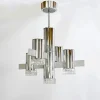 Hot Pamono Modernist Metal Chandelier attributed to Gaetano Sciolari, Italy, 1960s
