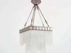 Discount Pamono Modernist Pentagonal Chandelier by Jean Perzel, 1930s