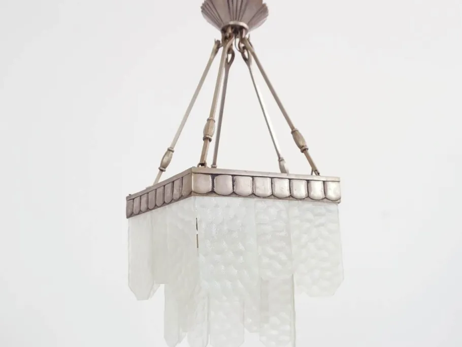 Discount Pamono Modernist Pentagonal Chandelier by Jean Perzel, 1930s