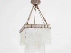 Discount Pamono Modernist Pentagonal Chandelier by Jean Perzel, 1930s