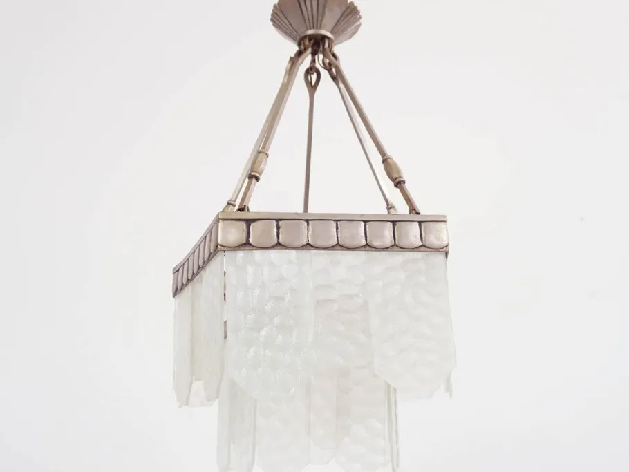 Discount Pamono Modernist Pentagonal Chandelier by Jean Perzel, 1930s