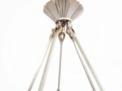 Discount Pamono Modernist Pentagonal Chandelier by Jean Perzel, 1930s