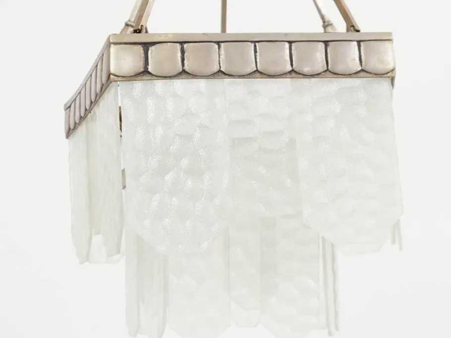 Discount Pamono Modernist Pentagonal Chandelier by Jean Perzel, 1930s