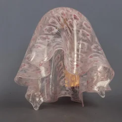 Sale Pamono Modernist Pink Murano Glass Handkerchief Wall Lamps from La Murrina, 1970s, Set of 2