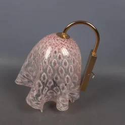 Sale Pamono Modernist Pink Murano Glass Handkerchief Wall Lamps from La Murrina, 1970s, Set of 2