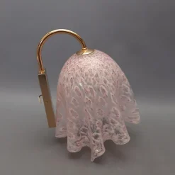 Sale Pamono Modernist Pink Murano Glass Handkerchief Wall Lamps from La Murrina, 1970s, Set of 2