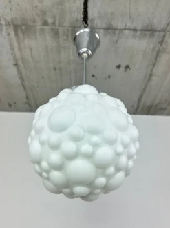 Clearance Pamono Modernist White Hanging Lamp, 1970s