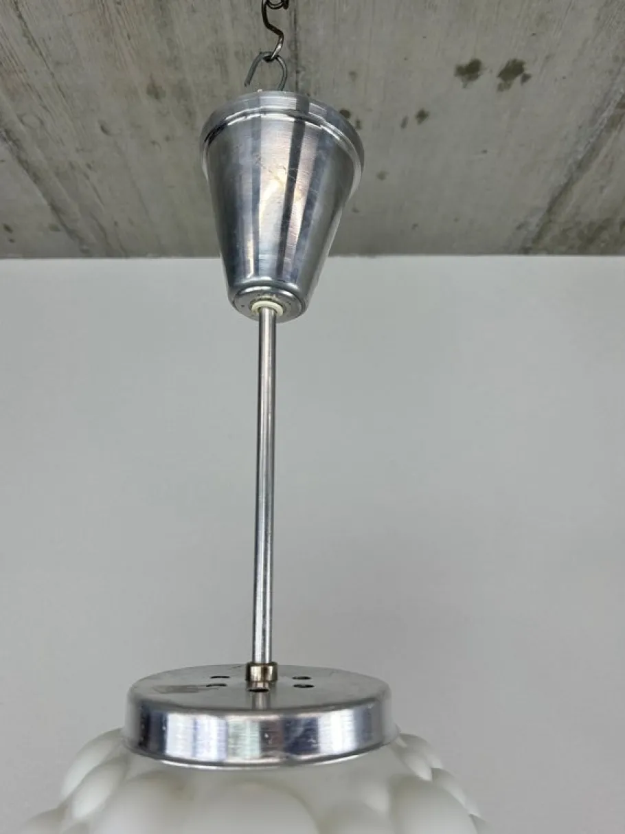 Clearance Pamono Modernist White Hanging Lamp, 1970s