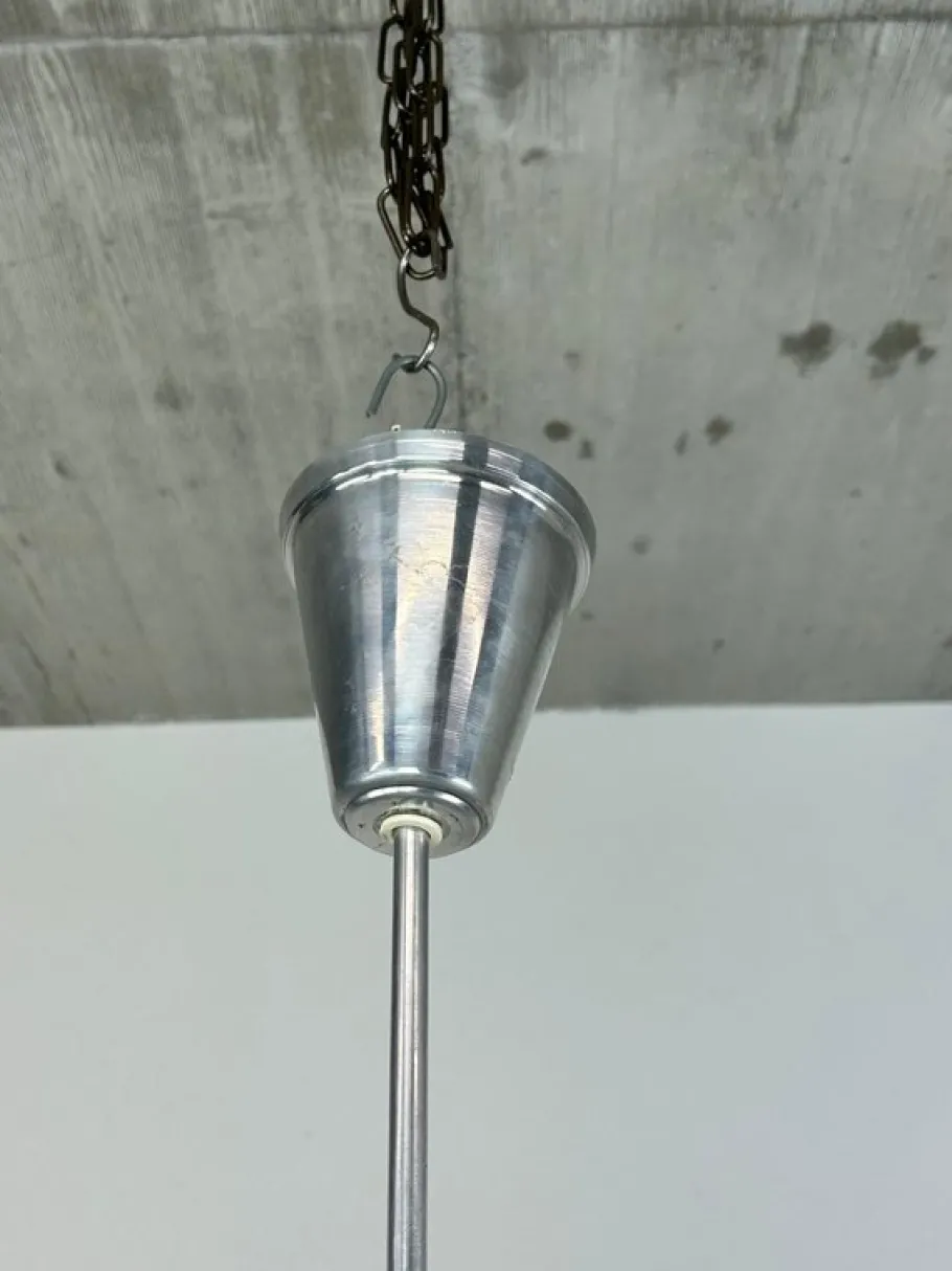 Clearance Pamono Modernist White Hanging Lamp, 1970s