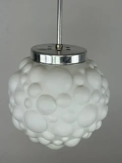Clearance Pamono Modernist White Hanging Lamp, 1970s