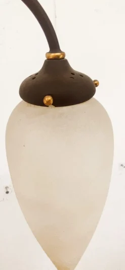 Clearance Pamono Molano Murano Glass Wrought Iron Floor Lamp