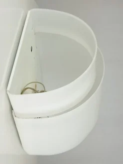 Hot Pamono Montparnasse Sconces in White Plastic and Painted Metal by Sergio Asti for Candle, 1970s, Set of 2