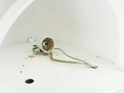 Hot Pamono Montparnasse Sconces in White Plastic and Painted Metal by Sergio Asti for Candle, 1970s, Set of 2