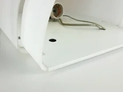 Hot Pamono Montparnasse Sconces in White Plastic and Painted Metal by Sergio Asti for Candle, 1970s, Set of 2