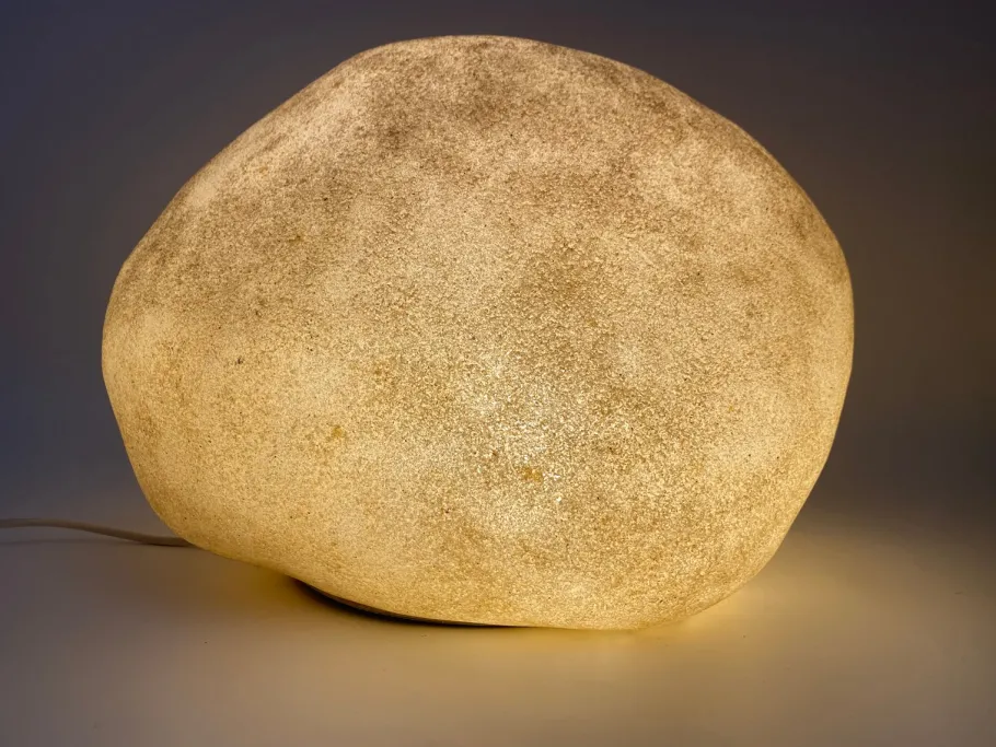 New Pamono Moon Rock Light Object in Fiberglass attributed to André Cazenave, France, 1960s