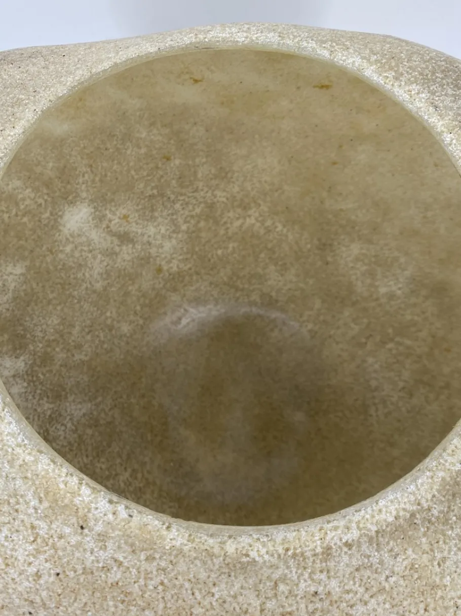 New Pamono Moon Rock Light Object in Fiberglass attributed to André Cazenave, France, 1960s
