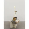 New Pamono Moulin Table Lamp in Brass and Hand-Blown Glass by Atelier Ellery