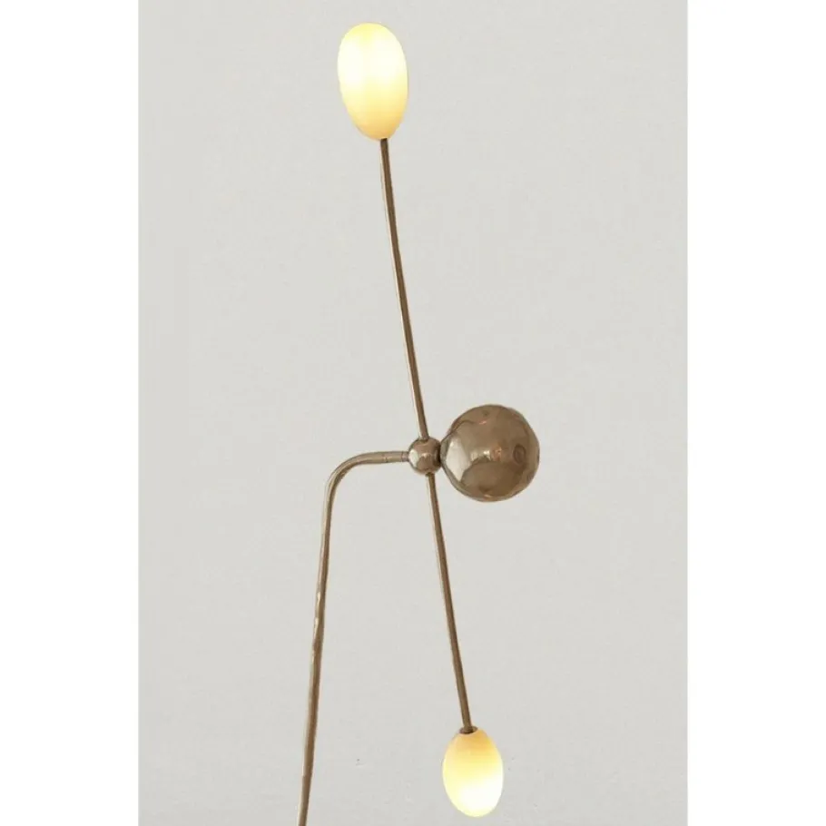 New Pamono Moulin Table Lamp in Brass and Hand-Blown Glass by Atelier Ellery