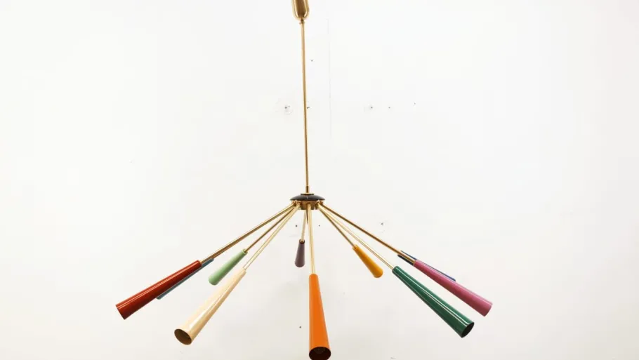 Best Pamono Multicolored Cone Sputnik Lamp
