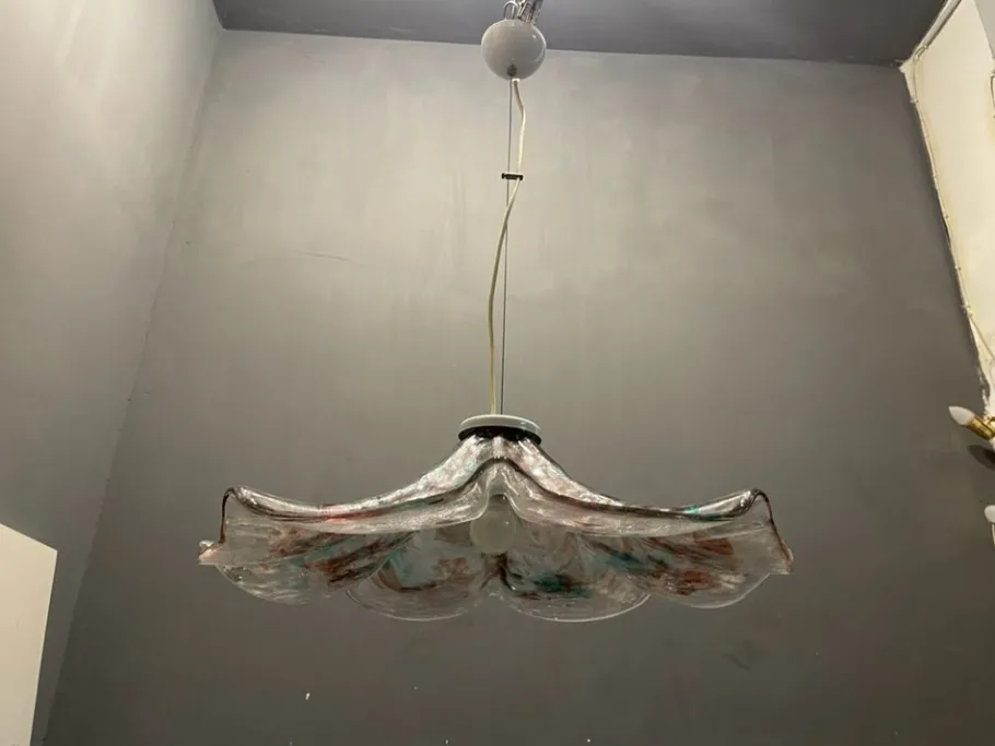 Hot Pamono Multicolored Murano Glass Light Pendant