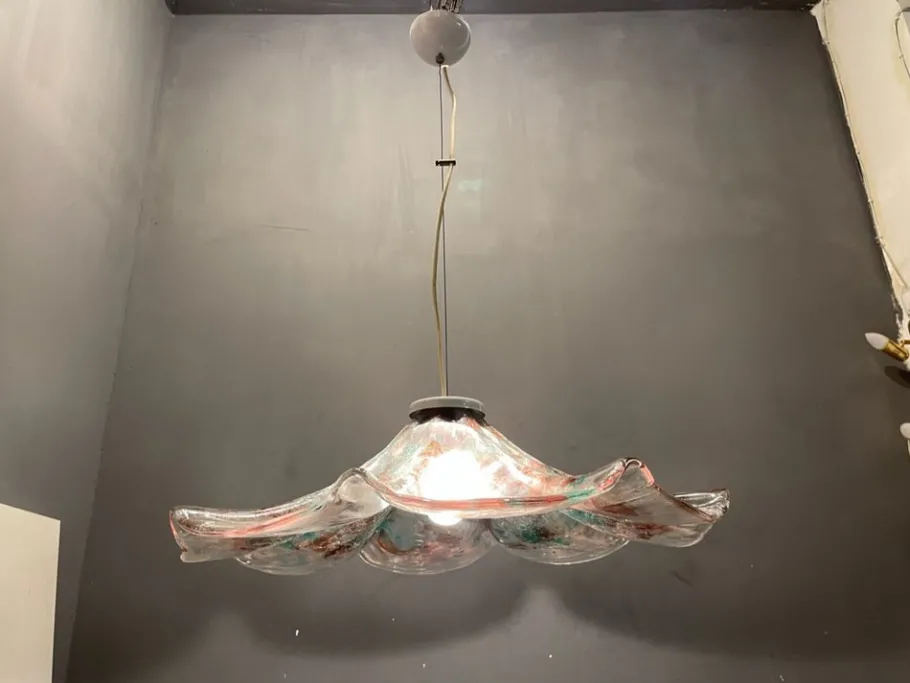 Hot Pamono Multicolored Murano Glass Light Pendant