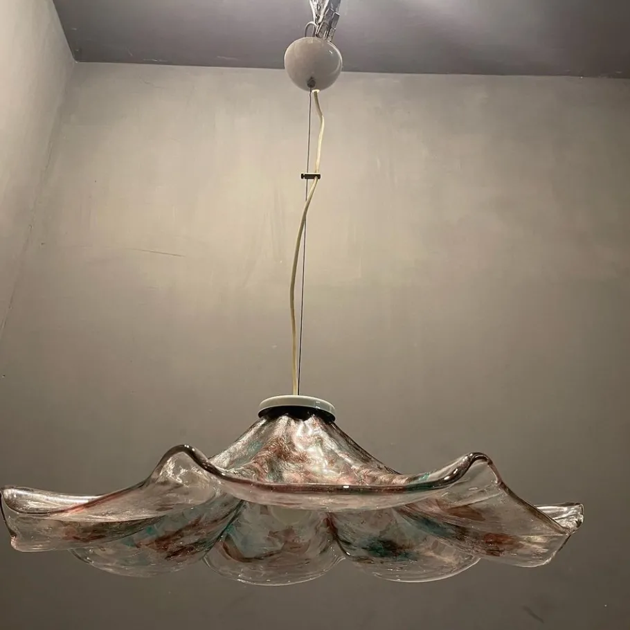Hot Pamono Multicolored Murano Glass Light Pendant