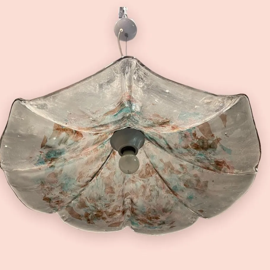 Hot Pamono Multicolored Murano Glass Light Pendant