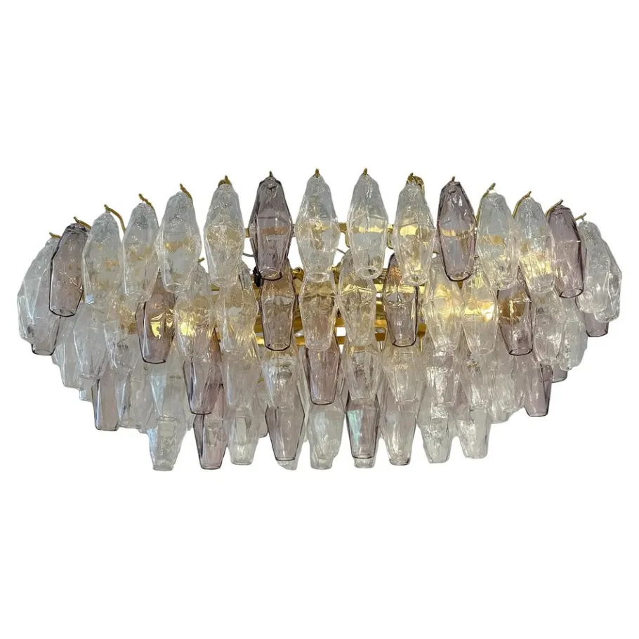 Sale Pamono Multicolored Poliedri Murano Glass Chandelier by Simoeng